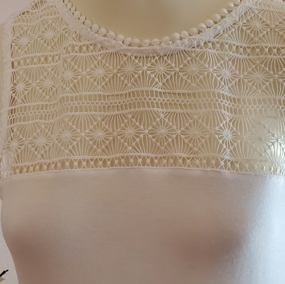 H&M Lacey Crocheted Tank Top SZ-S - Picture 4 of 7